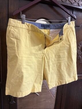 Tommy Hilfiger Yellow Flat Front Men's Shorts